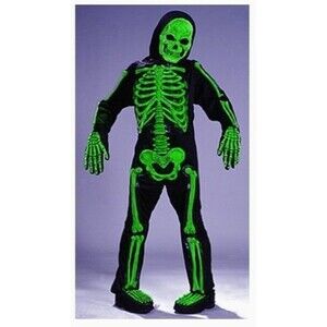 Halloween Green Skelebones Costume NEW SIZE 7-8